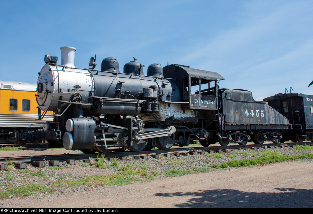 UP 4455 is seen on display at the Colorado Railroad Museum